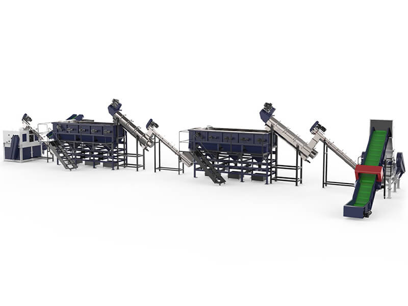 What is a plastic film recycling cleaning line